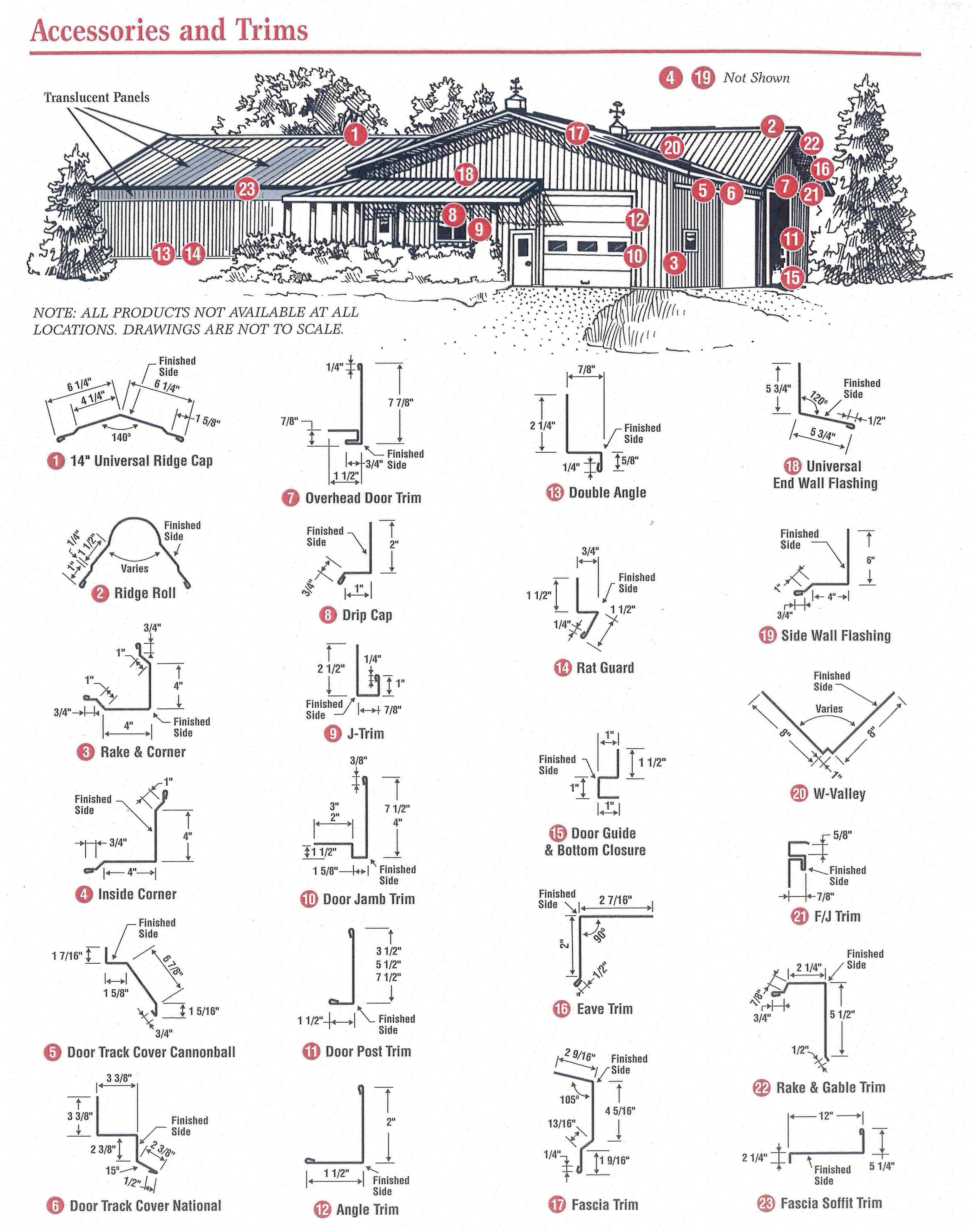 Accessories and Trims at Ohio Valley Metal Roofing in Bridgeport, Ohio